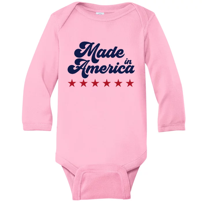 Made In America Made In USA Baby Long Sleeve Bodysuit