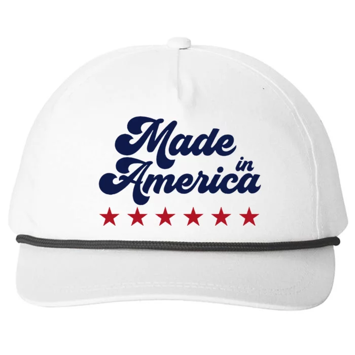 Made In America Made In USA Snapback Five-Panel Rope Hat