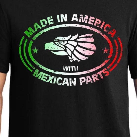 Made In America With Mexican Parts, American Pride Shirt Pajama Set