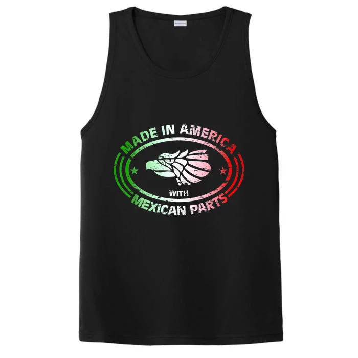 Made In America With Mexican Parts, American Pride Shirt Performance Tank