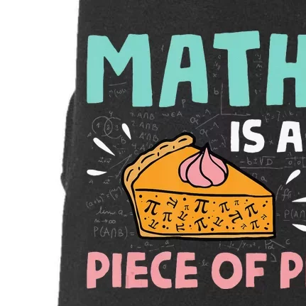 Math is a Piece of Pie Pi Day funny Math Lover Doggie 3-End Fleece Hoodie