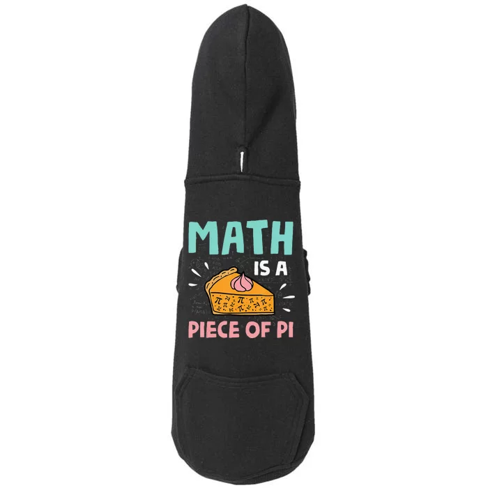 Math is a Piece of Pie Pi Day funny Math Lover Doggie 3-End Fleece Hoodie