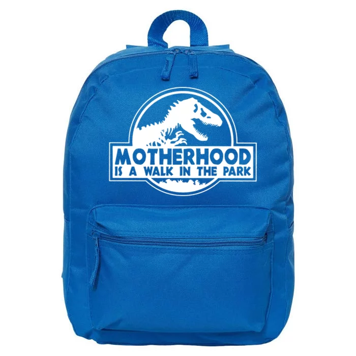 Motherhood Is A Walk In The Park 16 in Basic Backpack