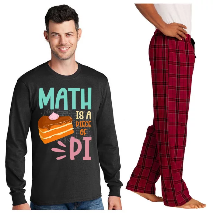 Math Is A Piece Of Pie Happy Pi Day Math Lover Meaningful Gift Long Sleeve Pajama Set