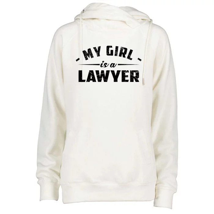 My Is A Lawyer Gift Womens Funnel Neck Pullover Hood