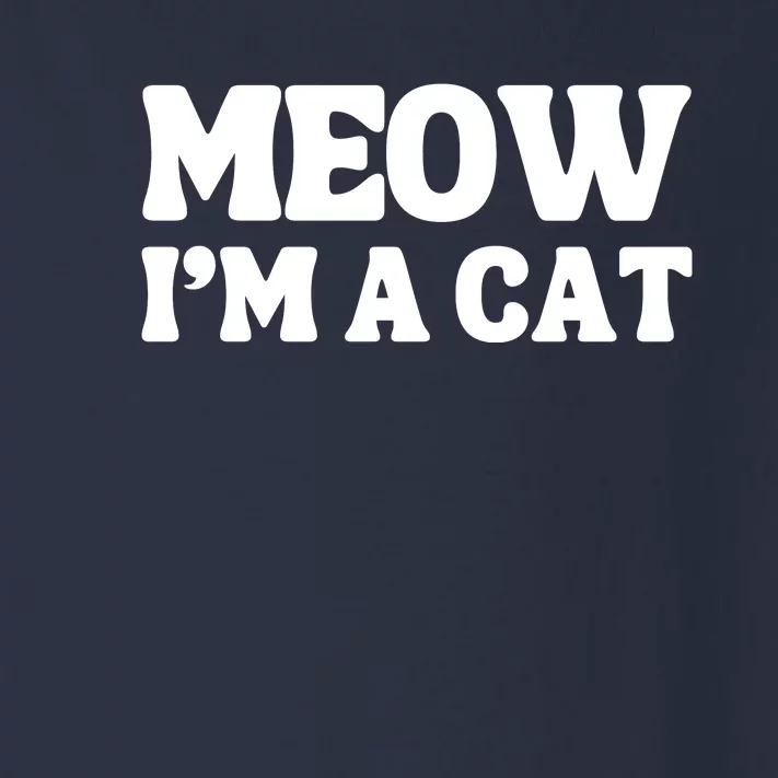 Meow IM A Cat Halloween Costume Funny Saying Cat Toddler Long Sleeve Shirt