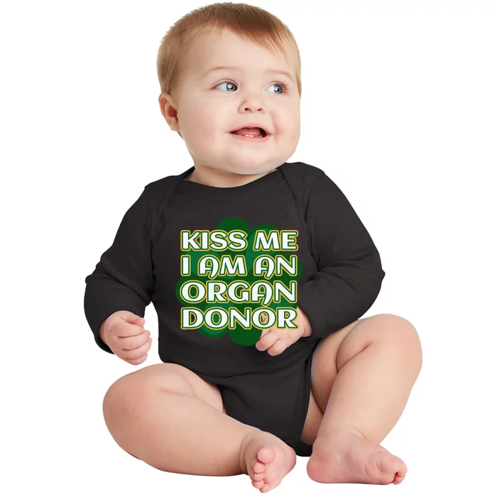 Me I'm An Organ Donor St. Patrick's Organ Donor Baby Long Sleeve Bodysuit