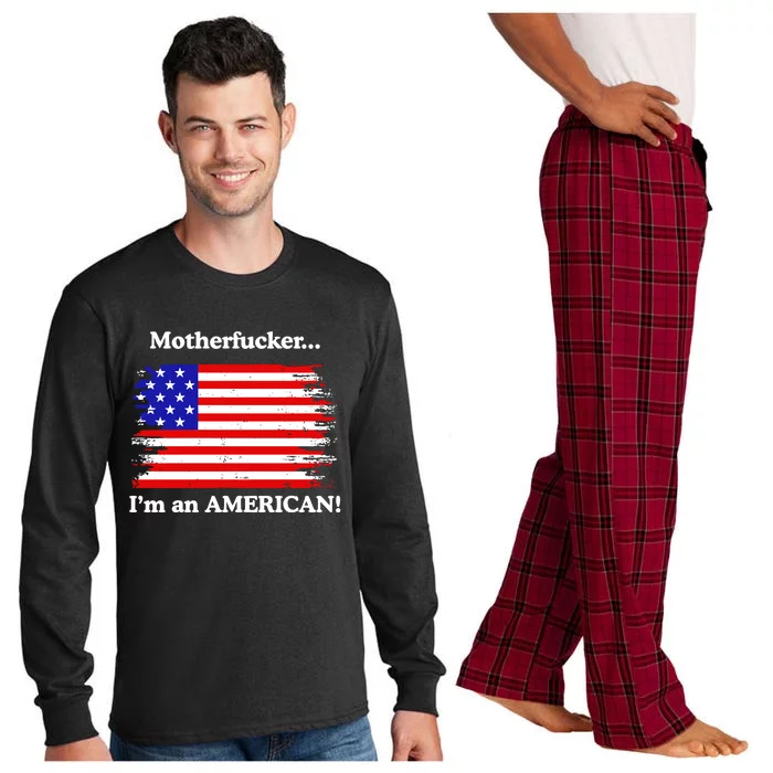 Motherfcker IM An American Long Sleeve Pajama Set