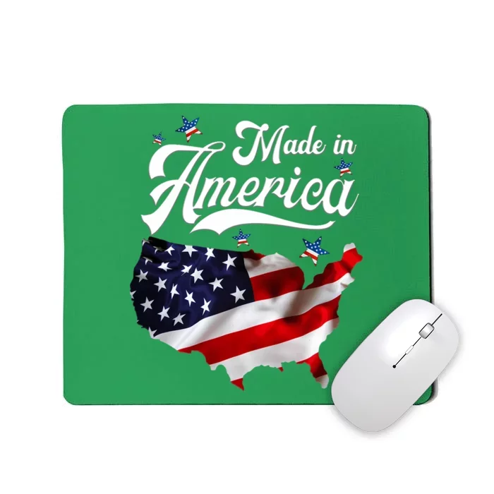 Made In America Patriotic American Flag 4th Of July Mousepad