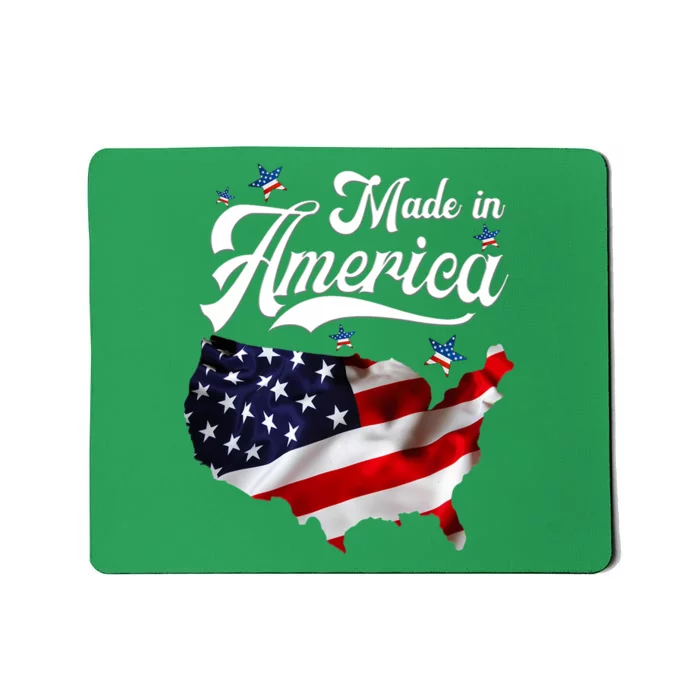 Made In America Patriotic American Flag 4th Of July Mousepad