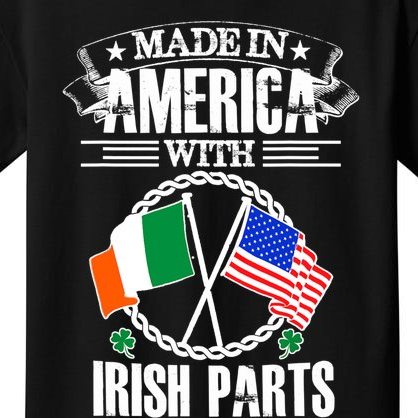 Made In America With Irish Parts Irish Heritage TShirt Kids T-Shirt