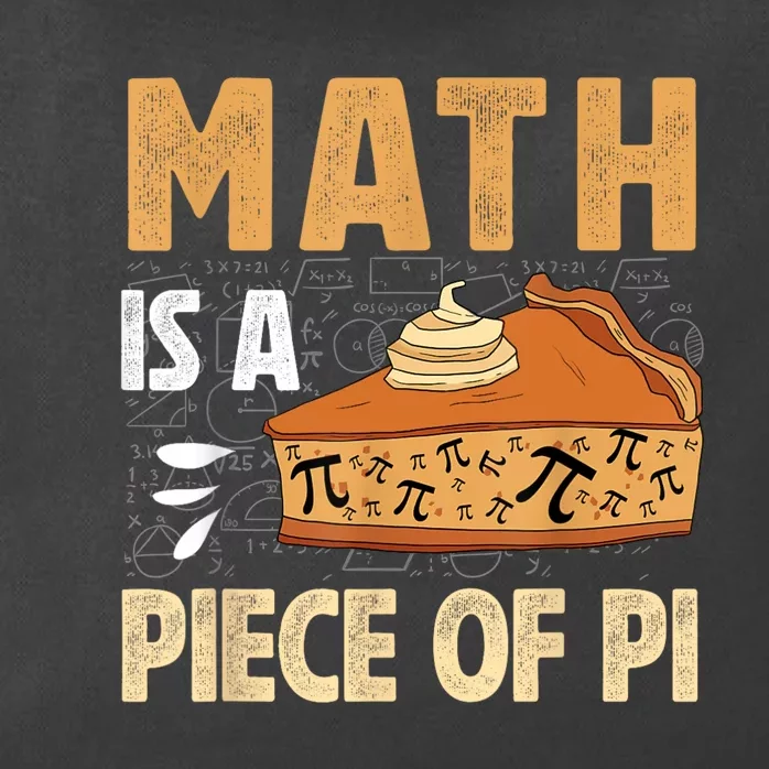 Math Is A Piece Of Pie Pi Day Pi 3.14 Symbol Funny Math Zip Tote Bag