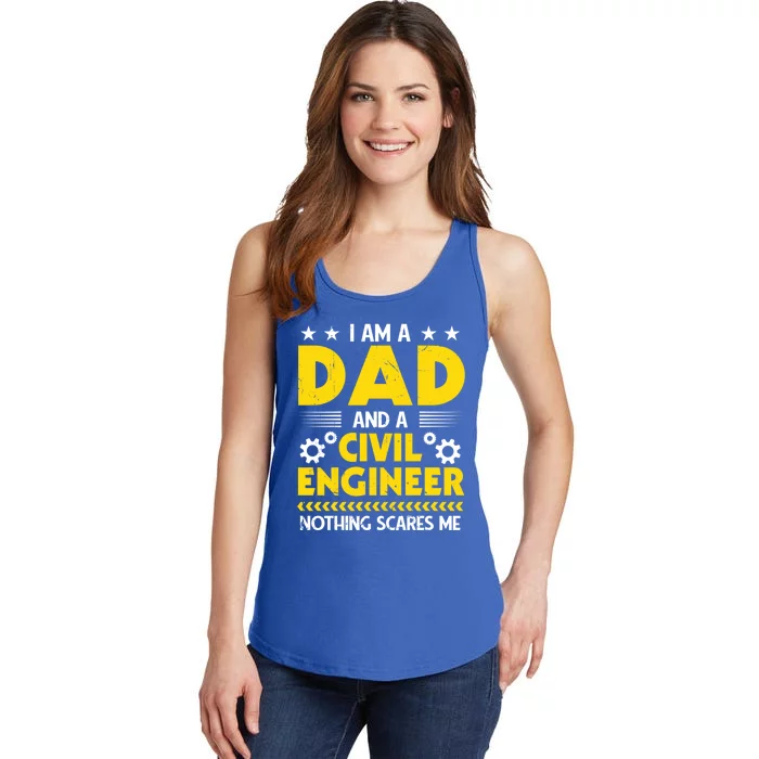 Mechanic IM A Dad And A Civil Engineer Cool Father Gift Ladies Essential Tank