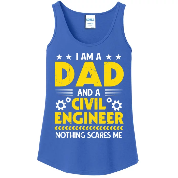 Mechanic IM A Dad And A Civil Engineer Cool Father Gift Ladies Essential Tank