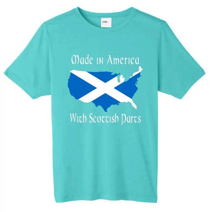 Made In America With Scottish Parts Funny Gift ChromaSoft Performance T-Shirt