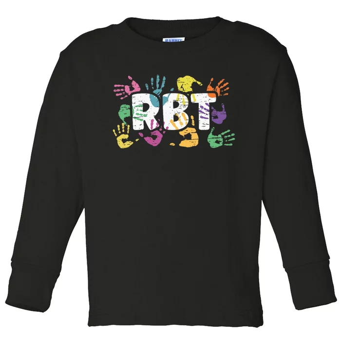 Mental Illness Awareness Registered Behavior Technician RBT Toddler Long Sleeve Shirt