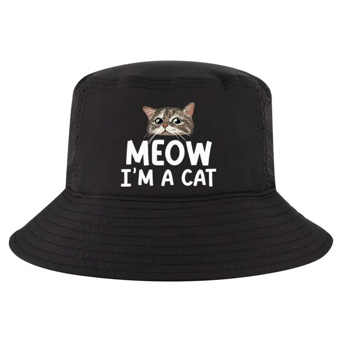 Meow I'm A Cat Funny Halloween Costume Spooky Pet Lover Cool Comfort Performance Bucket Hat