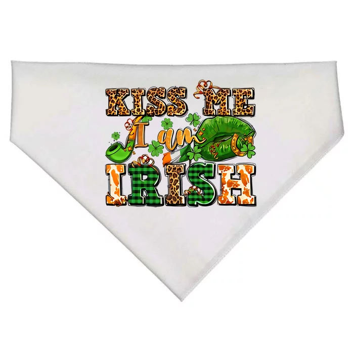 Me I Am Irish Patty's Day St. Patricks Day Four Leaf Clover Shamrock USA-Made Doggie Bandana