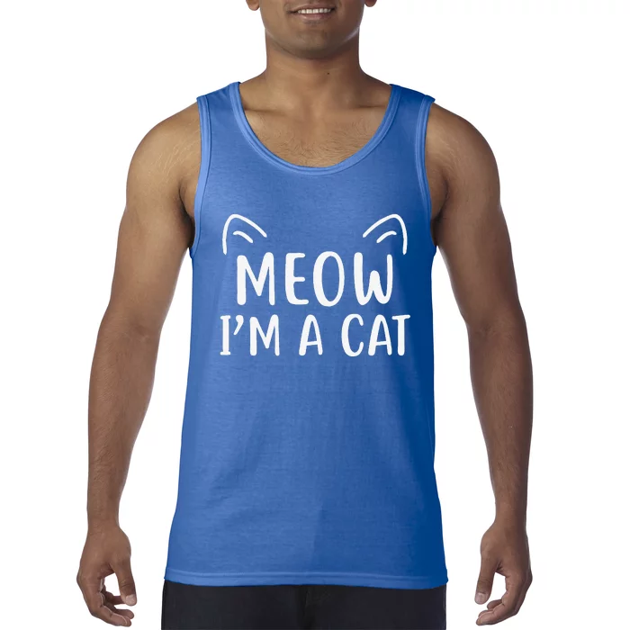 Meow Im A Cat Halloween Tank Top