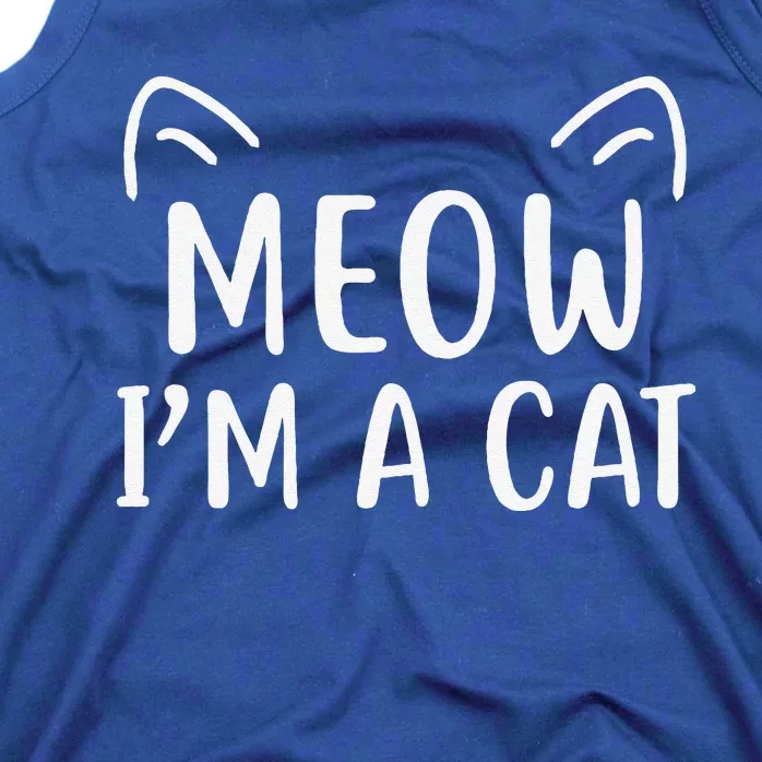 Meow Im A Cat Halloween Tank Top