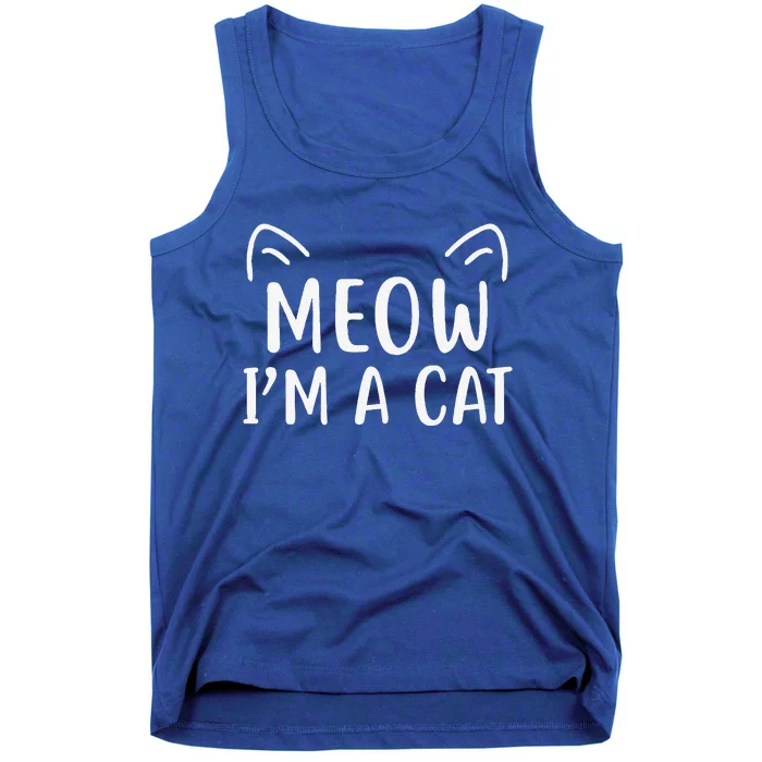 Meow Im A Cat Halloween Tank Top