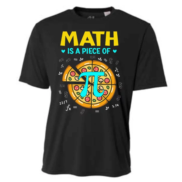 Math Is A Piece Of Pizza Bitcoin Start Pi Day 3.14 Cooling Performance Crew T-Shirt