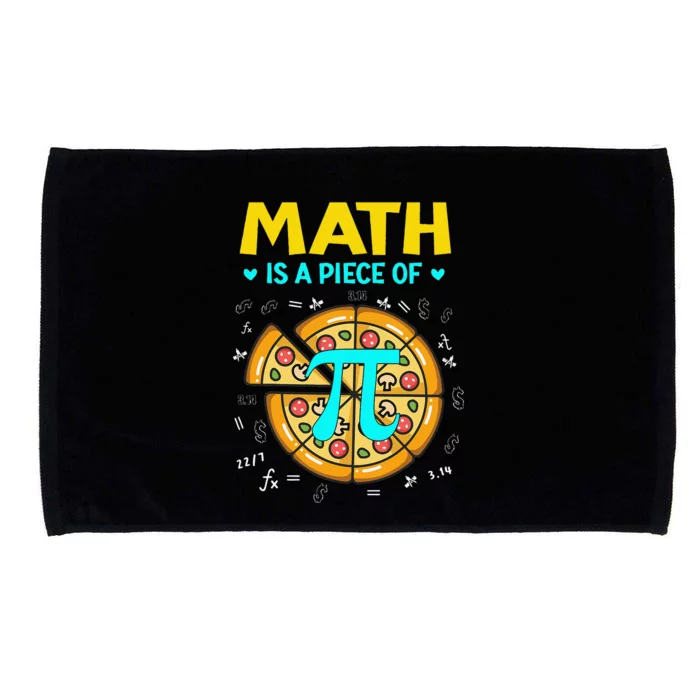 Math Is A Piece Of Pizza Bitcoin Start Pi Day 3.14 Microfiber Hand Towel