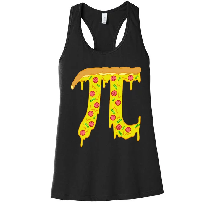 Math Is A Piece Of Pizza Bitcoin Start Pi Day 3.14 Women's Racerback Tank