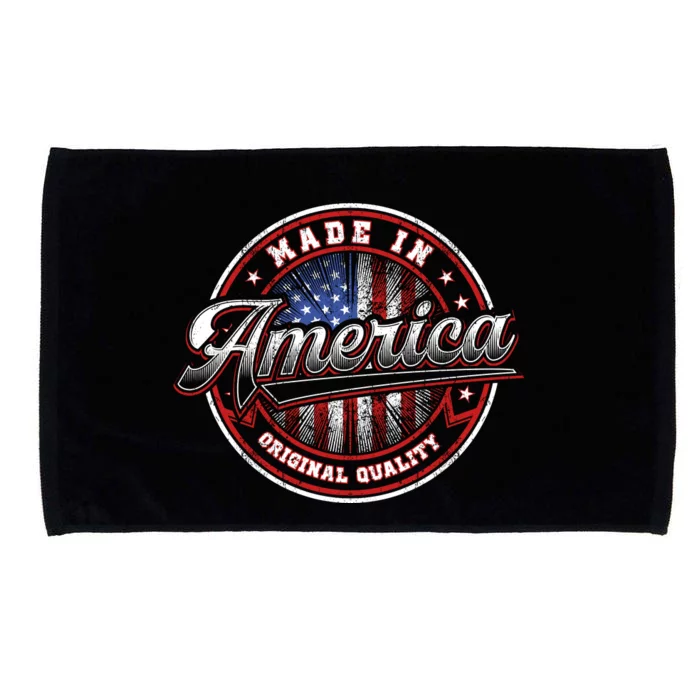 Made In America USA Flag Original Quality Microfiber Hand Towel