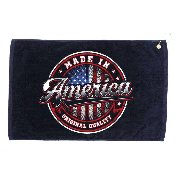 Made In America USA Flag Original Quality Grommeted Golf Towel