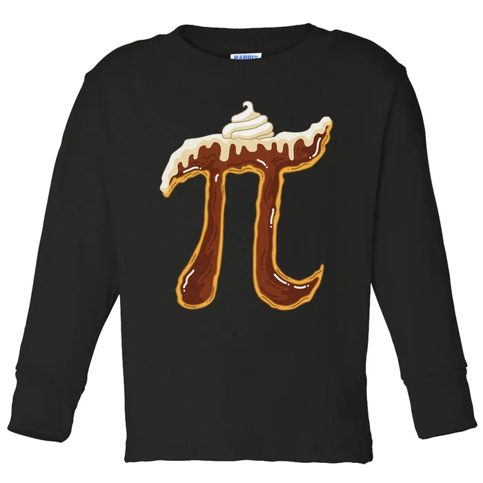 Math is a Piece of Pie funny Pi Day & Math Lover Toddler Long Sleeve Shirt