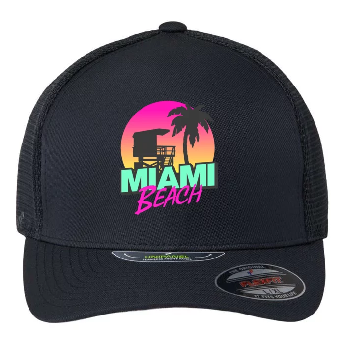 Miami Beach Flexfit Unipanel Trucker Cap