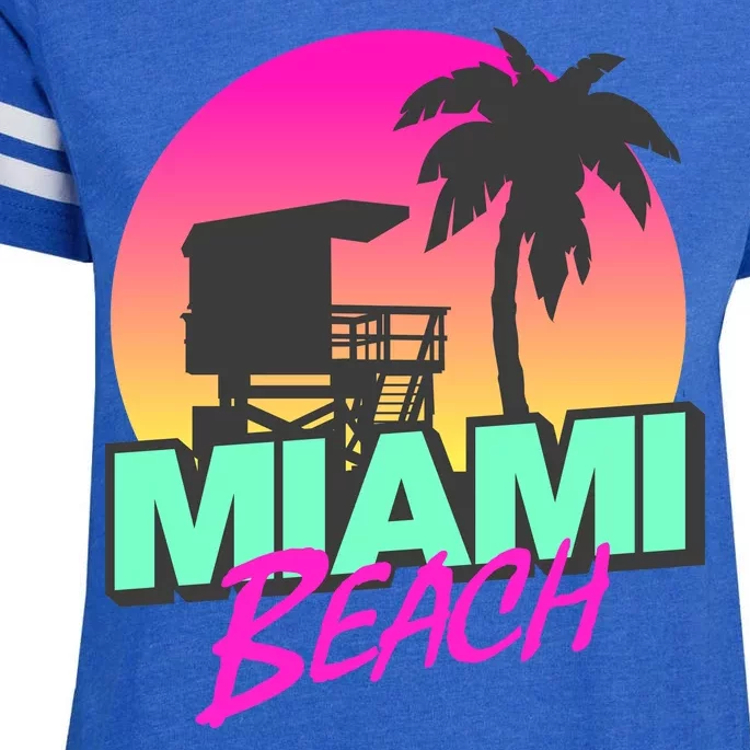 Miami Beach Enza Ladies Jersey Football T-Shirt