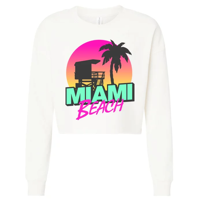 Miami Beach Cropped Pullover Crew