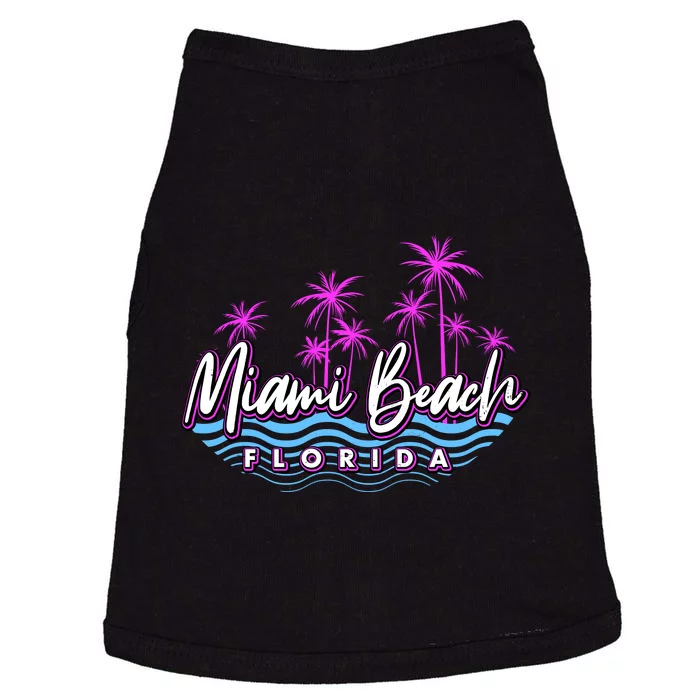 Miami Beach Florida Neon Doggie Tank