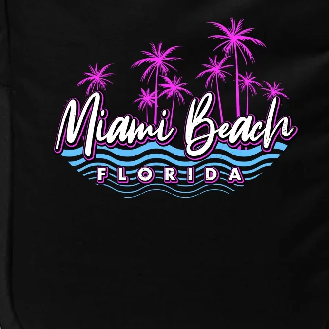 Miami Beach Florida Neon Impact Tech Backpack