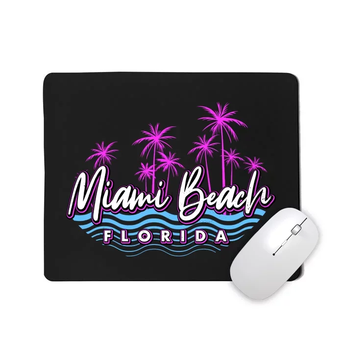 Miami Beach Florida Neon Mousepad