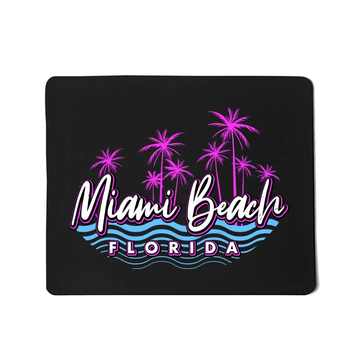 Miami Beach Florida Neon Mousepad