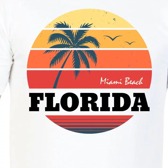 Miami Beach Florida Retro Circle Comfort Colors T-Shirt