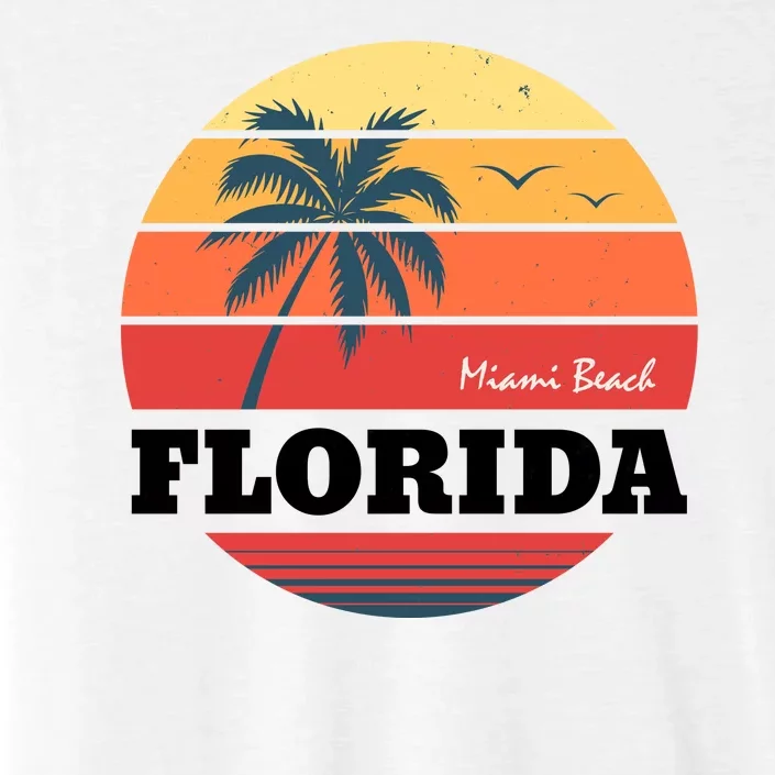 Miami Beach Florida Retro Circle ChromaSoft Performance T-Shirt