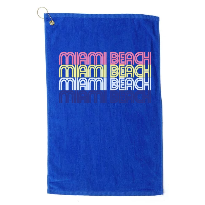 Miami Beach Repeat Platinum Collection Golf Towel