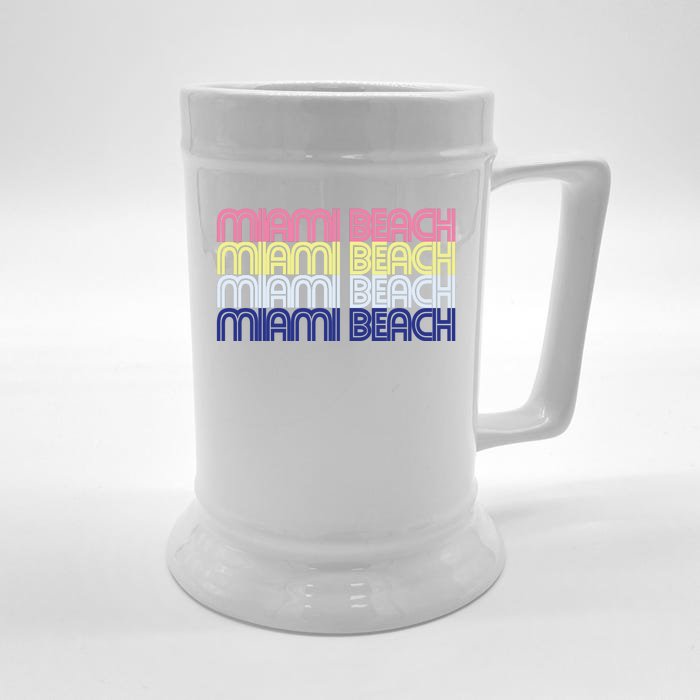 Miami Beach Repeat Front & Back Beer Stein