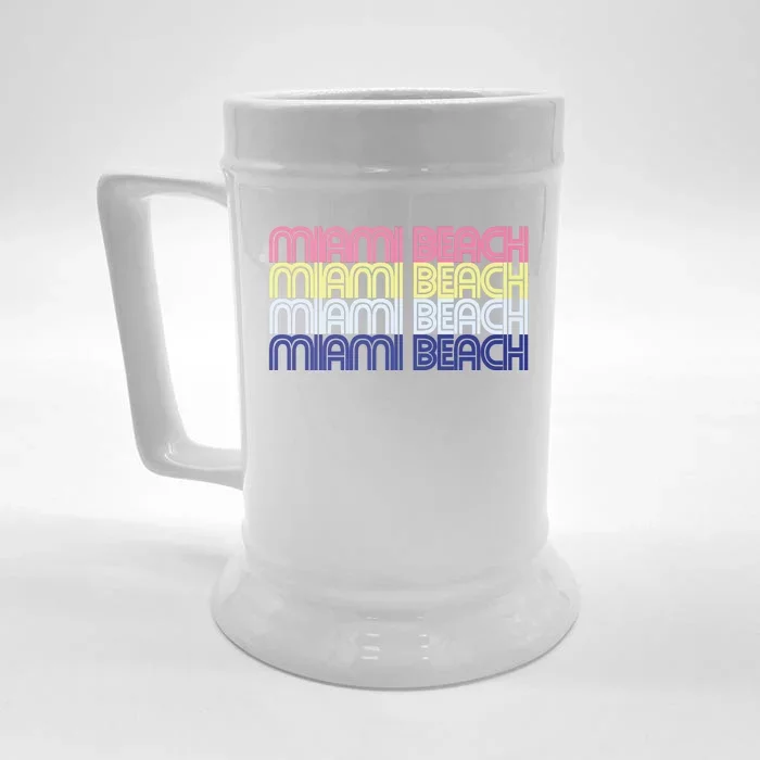 Miami Beach Repeat Front & Back Beer Stein