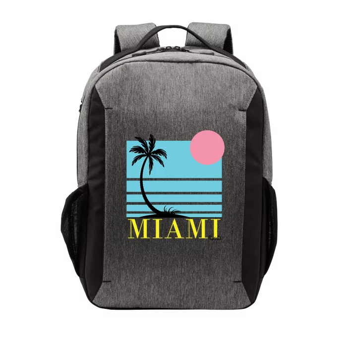 Miami Beach Sunset Vector Backpack