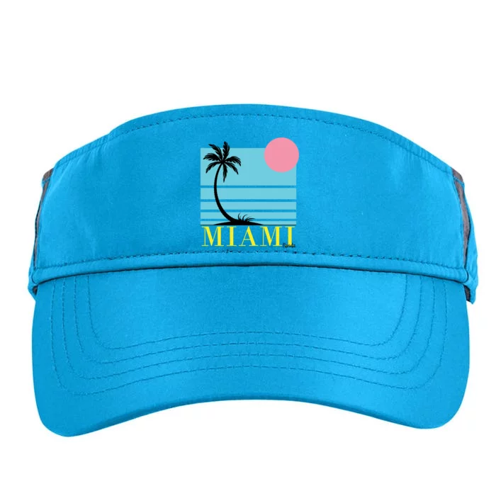 Miami Beach Sunset Adult Drive Performance Visor