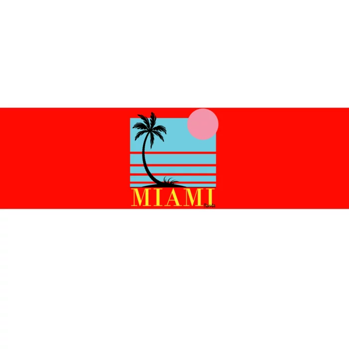 Miami Beach Sunset Bumper Sticker