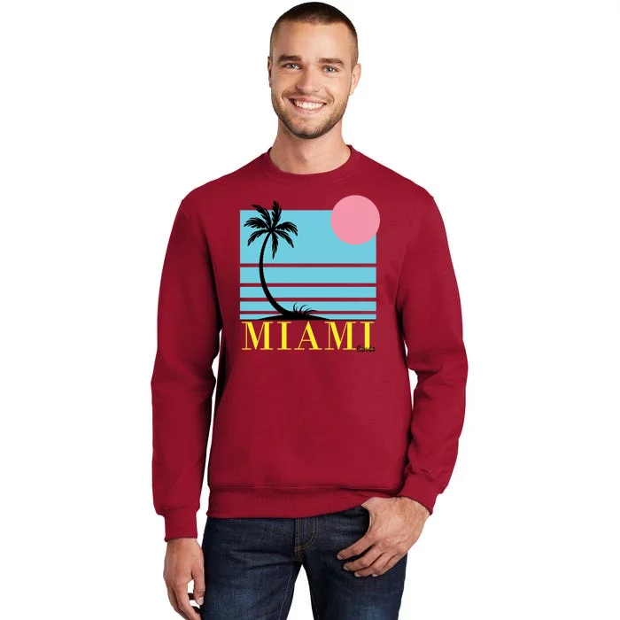 Miami Beach Sunset Tall Sweatshirt