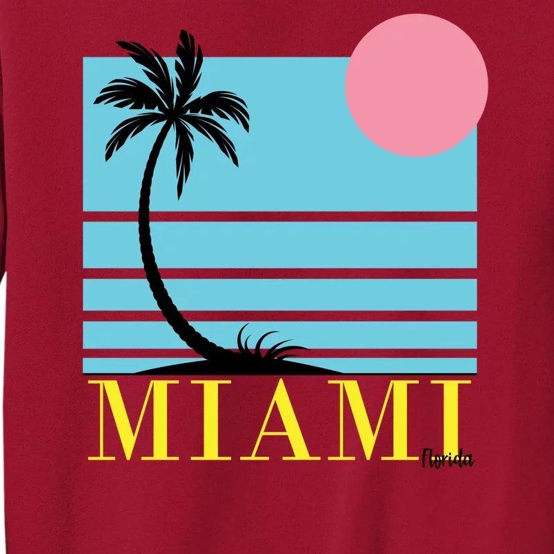 Miami Beach Sunset Tall Sweatshirt