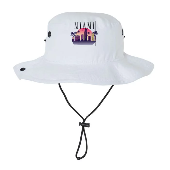 Miami Florida Retro Skyline Legacy Cool Fit Booney Bucket Hat