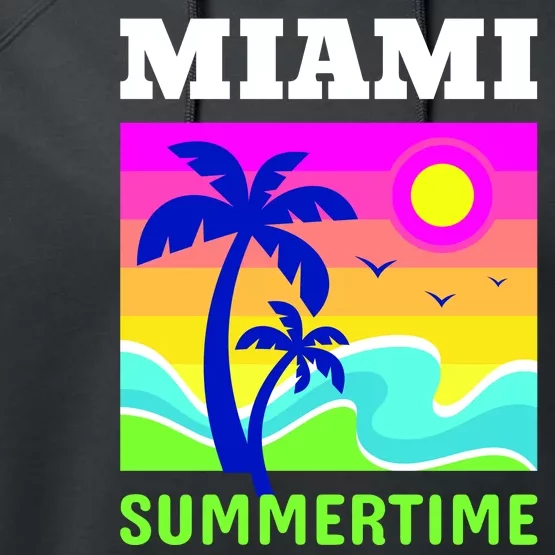 Miami Summertime Performance Fleece Hoodie